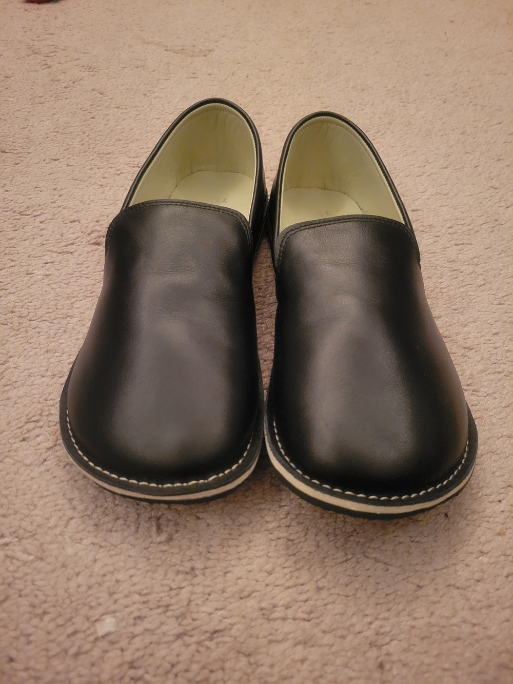 Ruby Barefoot Slip-on Shoes Size 38 - Black Leather